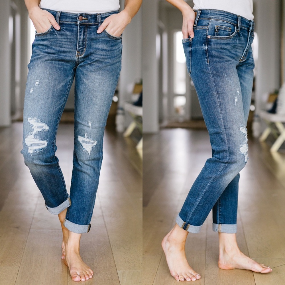 Judy Blue Ex Boyfriend Distressed Jeans